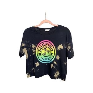 EXTRA LARGE SURFING CROP TEE